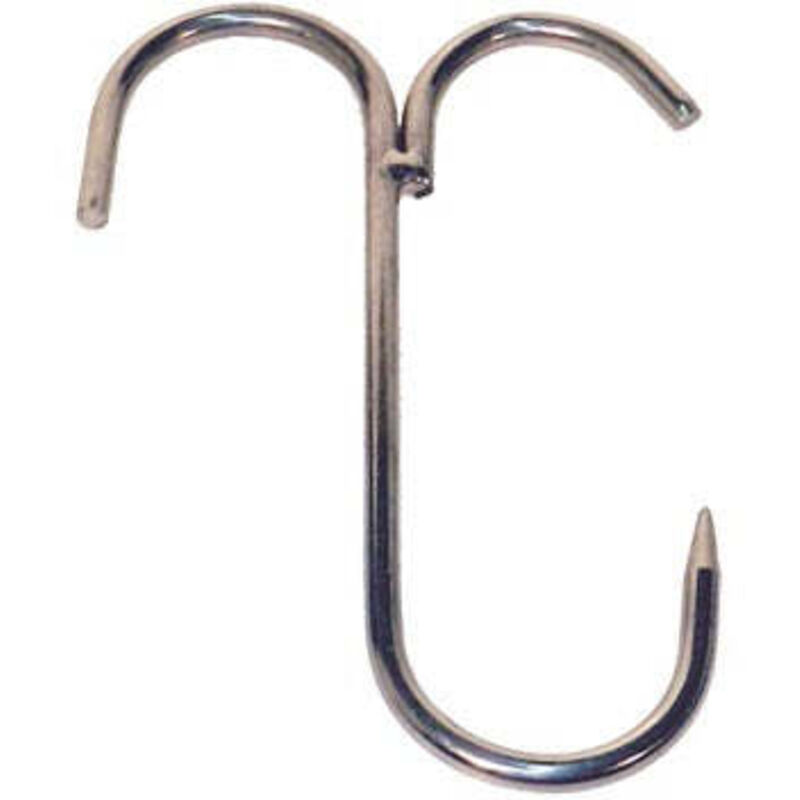 Metzgerhaken aus Edelstahl für Schinken, a. 52 mm, 160 x 6 Stück. 10 stück
