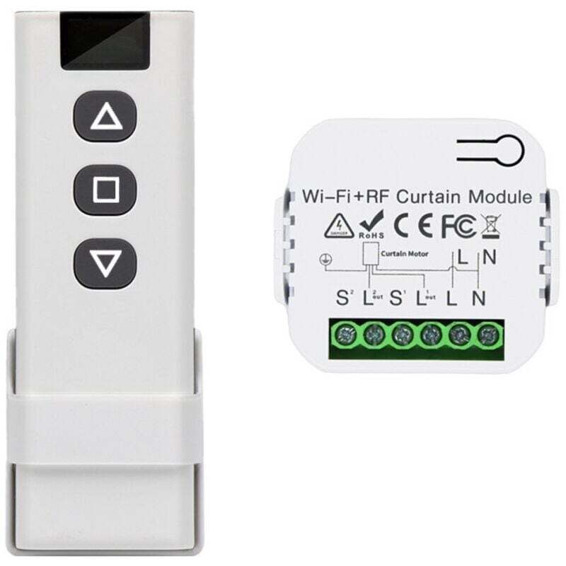 Drahtloses Rollladen-Schaltmodul, drahtloser AC-Motor-Fernbedienungsschalter für Rollläden, Jalousien, Markisen, 220 V/230 V Wechselstrom,