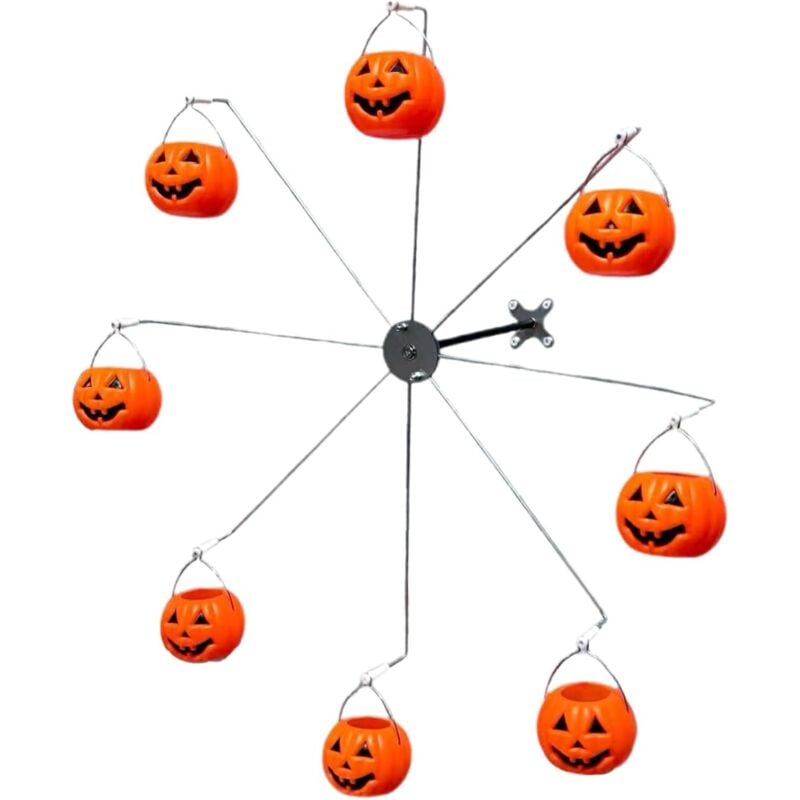 Drehbarer Vogelfutterspender, Kolibri-Futterspender für den Außenbereich 8-Napf-Futterspender mit Drehfunktion Halloween