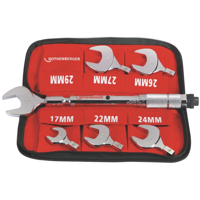 Banyo - Rothenberger Drehmoment-Gabelschlüssel-Set 17-29 mm, 7-teilig