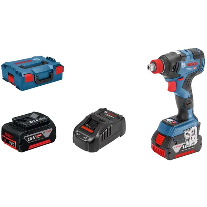 Bosch Werkzeug - 18V Akku-Schlagschrauber, 2x 5,0 Ah Li-Ion Akku, Ladegerät 06019G4201