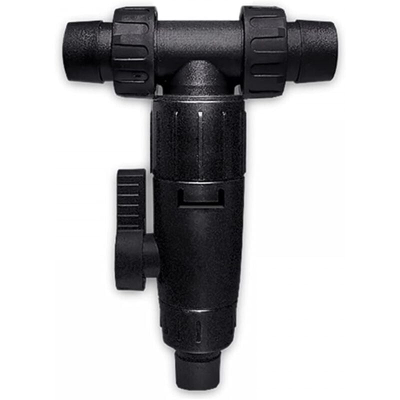 Aougo - Dreiwege-Aquarium-Wasserventil, Aquarium-Wasserwechsel-Austauschanschluss, Wasserdurchflussventil, Schlauchanschluss-Adapter für