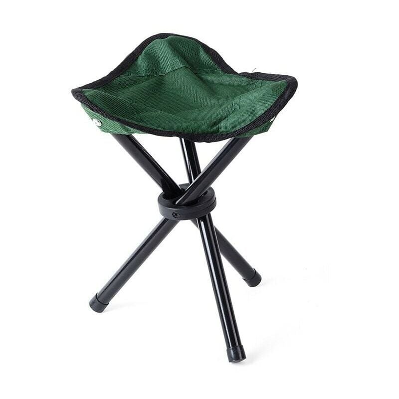 Dreibein-Campinghocker, leichter tragbarer Klapp-Campingstuhl, kleiner 3-Bein-Canvas-Hocker für Outdoor-Angeln, Strand, Grillen, Picknick, Reisen,