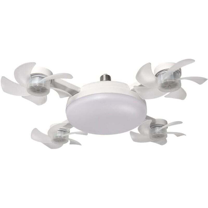 LED-Deckenventilator mit Fernbedienung, dimmbarer LED-Deckenventilator (vier Köpfe)
