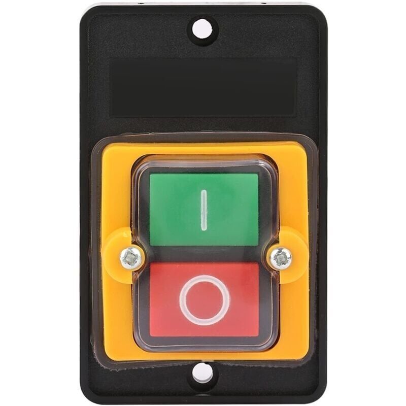 Drucktaster, AC 220 V/380 V, 10 A, wasserdichter Sicherheits-Drucktaster, Ein/Aus-Drucktaster für Textilmaschinen und mechanische Anlagen