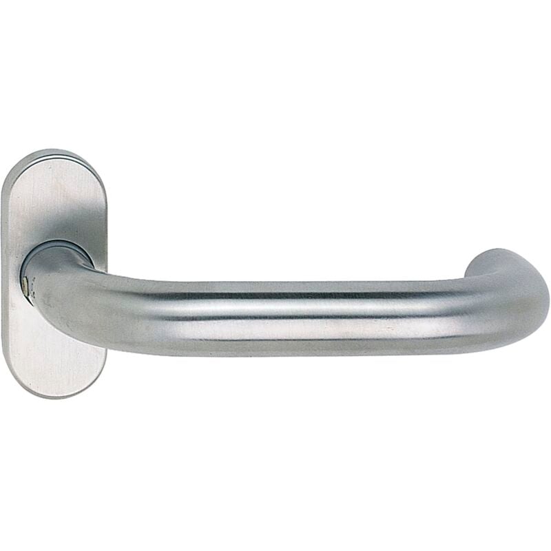 Grundmann - FH-Drücker geos - auf Rosette, 1754 D8K, Vierkantstift 9mm, Edelstahl, 1 Stück Zubehör Beschläge Türen