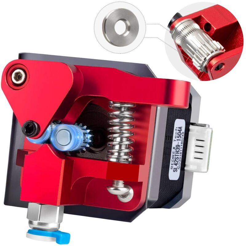 Dual Gear Ender 3 Extruder mit Nema 17 Schrittmotor-Upgrade-Kit für Ender 3 V2, Ender 3 Pro, Ender 3 Neo Series, Ender 5 Series, CR6 SE, CR10...