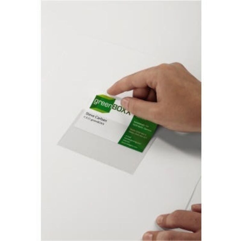 Selbstklebetasche POCKETFIX® 9,4 x 6,1 cm (B x H) Kunststoff transparent 100 St./Pack.