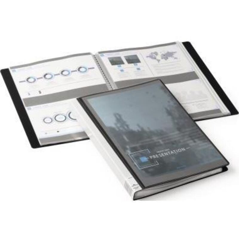 Durable - Sichtbuch duralook® plus din A4 Polypropylen schwarz 40 Hüllen