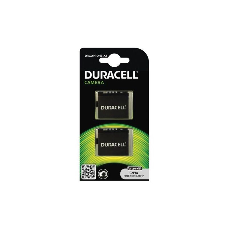 Duracell - 1x2 Li-Ion Akku 1250mAh für GoPro Hero 5/Hero 6/Hero 7