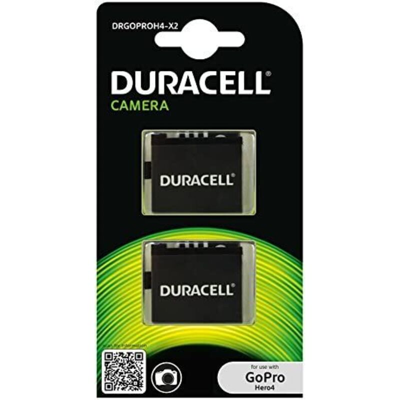Batterie - Li-Ion - 1160 mAh (Packung mit 2) - für GoPro HERO4 - Duracell