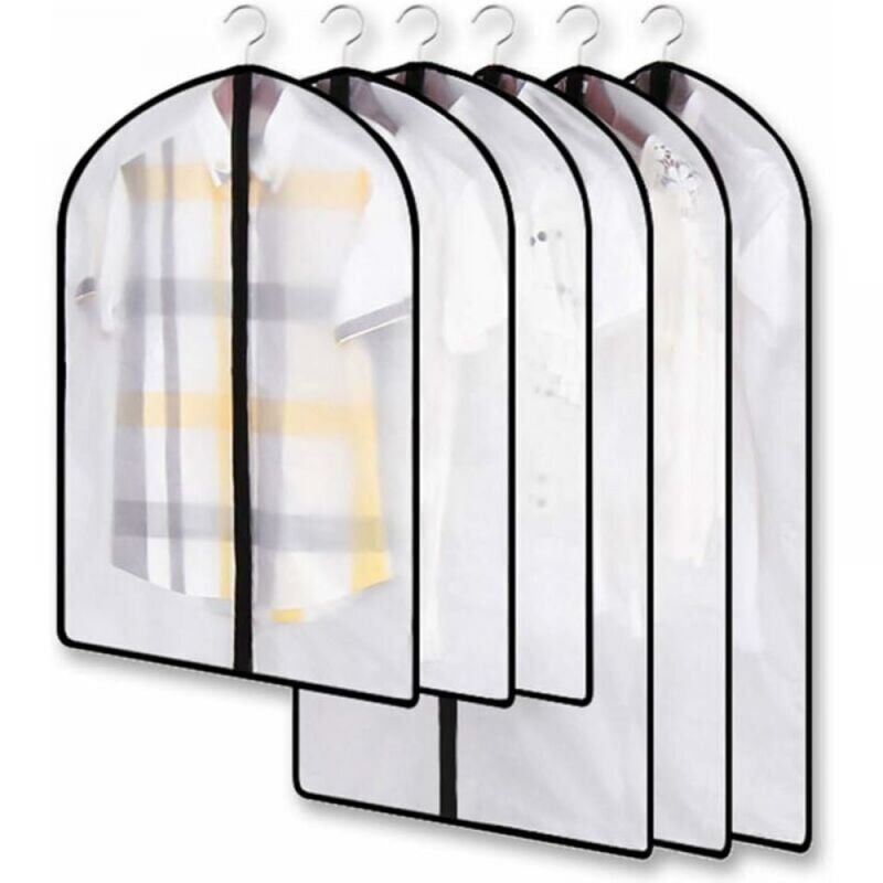 Cyslmuk - Durchsichtiger, mottensicherer Kleidersack, mottensicherer Kleidersack, staubdichtes Kleiderhüllen-Set, perfekt zum Schutz von Kleidung und