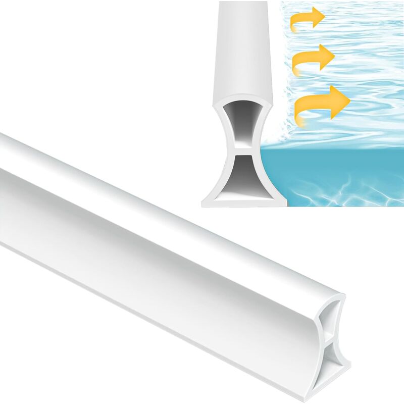 Duschstreifen 1,5 m, Silikon-Wasserstopp für die Dusche, faltbarer Wasserstopp für die Dusche, Badezimmer-Wasserstopp