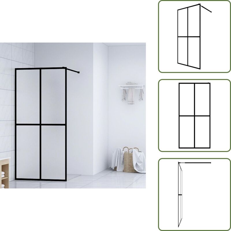Duschwand für Walk-in Dusche Mattes Sicherheitsglas 100x195 cm - Duschwand - Walk-in Dusche - Sicherheitsglas - Duschkabine - Duschabtrennung