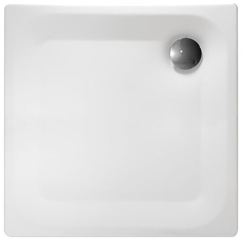 Duschwanne EDURA Quadrat 900 x 40 x 900 mm, Stahl-Emaille, weiß