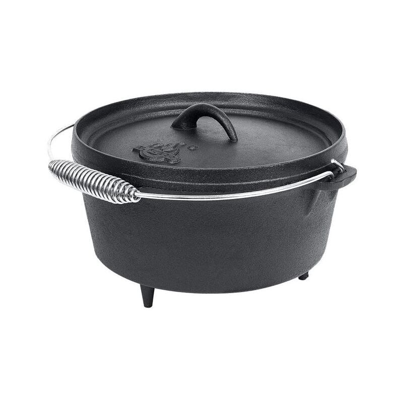 Dutch Oven Feuertopf Set El Fuego Gusseisen Topf Schmortopf bbq Grillen Bräter 3,60 Liter