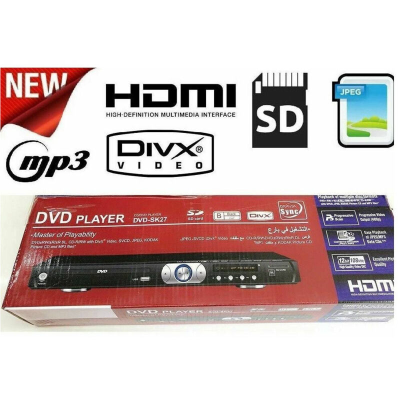 Trade Shop - dvd div cd MP3-PLAYER usb hdmi media-player fernbedienung sd jpeg -