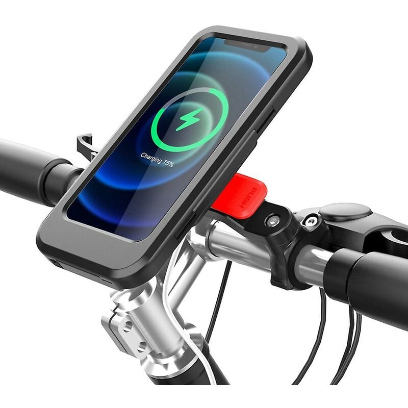 E-bike Drahtlose Ladegerät Halter Schnelle Ladung Motorrad Telefon Halter Wasserdichte Handy Fall Motor s