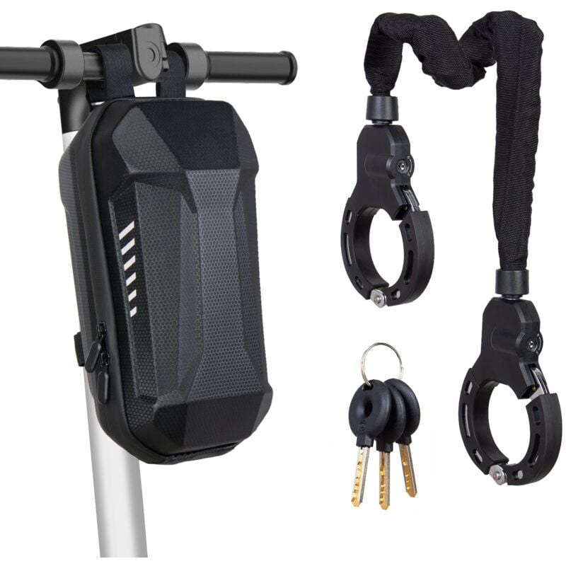 Todeco - e Schloss Scooter,Schloss Fahrrad, Roller Schloss mit Wasserdichte Tasche 3 Schlüssel, Handschellenschloss e Scooter, Diebstahlsicher