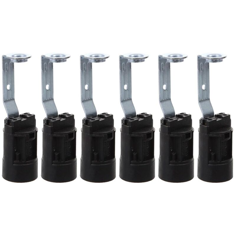 E14-Ersatzfassungen mit Halterung für dekorative Lampen, höhenverstellbar 70 mm, 6er-Pack, Zubehör für Lampen und Kronleuchter