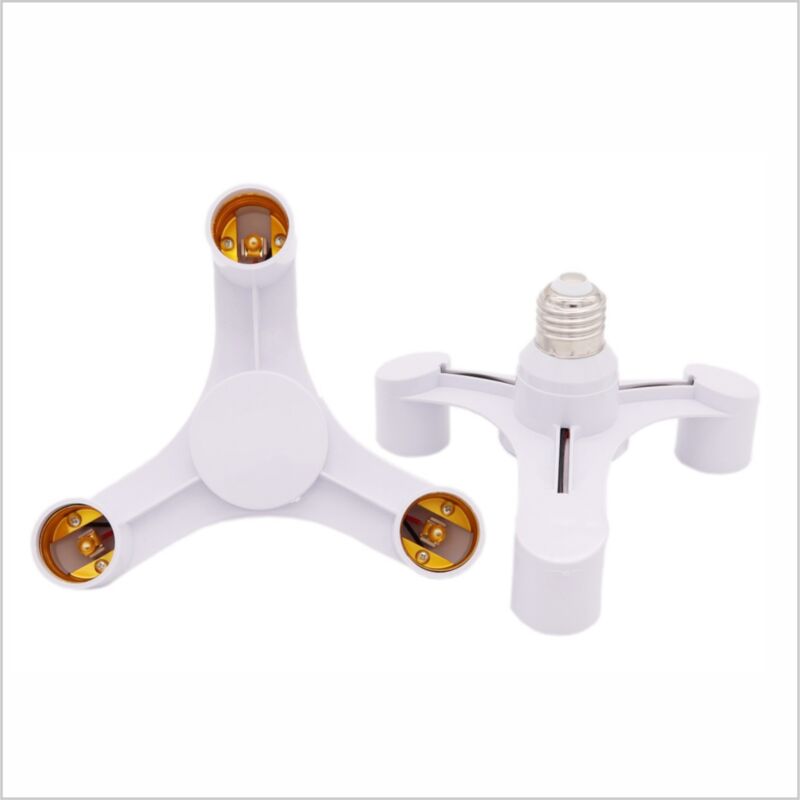E27 auf 3E27 LED-Lampenfassung 2 Zoll 1/3 Zoll 1/4 Zoll 1/5 Zoll 1 E27 Splitter-Sockel-LED-Lampenhalter-Adapter 1 Stück (1/3)