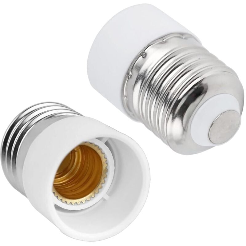 E27 auf E14 Sockeladapter, E27 auf E14 Sockelkonverter, E27 auf E14 Adapter, für E14 LED-Lampen, Glühlampen, Halogenlampen, CFL-Lampen, 2 Stück