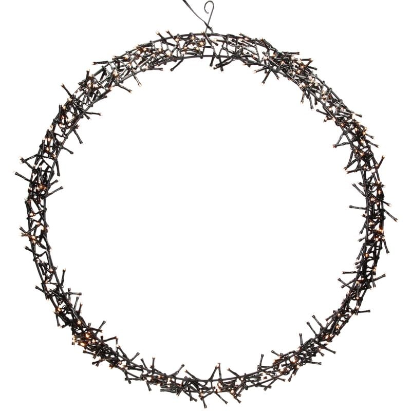 Lichterkranz 500 LEDs, ø 58cm, Warmweiß, IP44, Türkranz, Fensterkranz, Weihnachtsdeko, Kranz, Weihnacht Ring, Fensterlicht, Weihnachten,