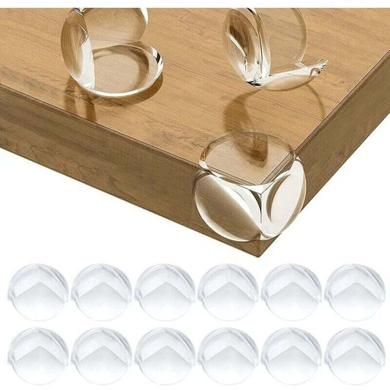 Eckenschoner für Babytische – Kindersichere Eckenschützer für Schreibtische, Kinderbetten, Kamine, Tische, weiche Ecken und Kanten + sichere runde