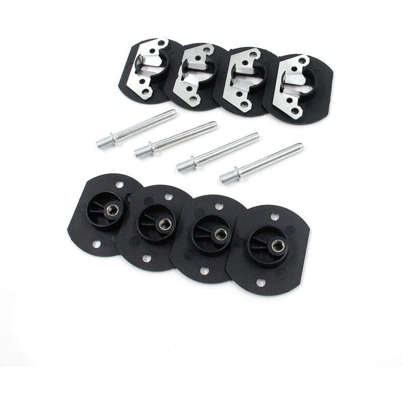 Ecksofa-Verbinder (4er-Set), schwarzer Stiftverbinder, Ecksofa-Befestigungswerkzeug