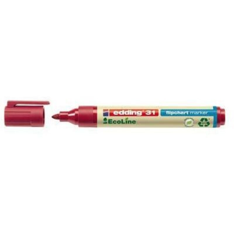 Edding - Flipchartmarker 31 EcoLine 1,5-3mm rot 31 EcoLine 1,5-3mm rot