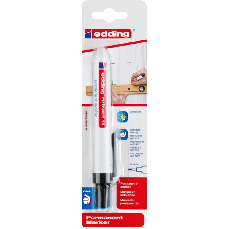 Retract 11 permanent marker schwarz Schreibwaren - Edding