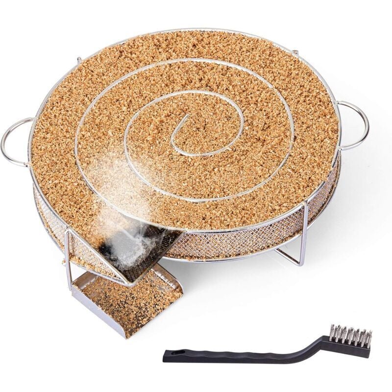 Edelstahl-Kaltrauchgenerator für Fleisch und Fisch mit Reinigungsbürste