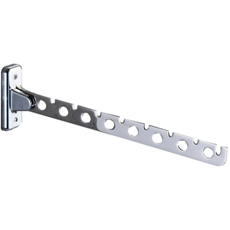 Edelstahl-Klappgarderobe 8 Löcher mit Schrauben Beweglicher Kleiderbügel Schaukel Kleiderstange