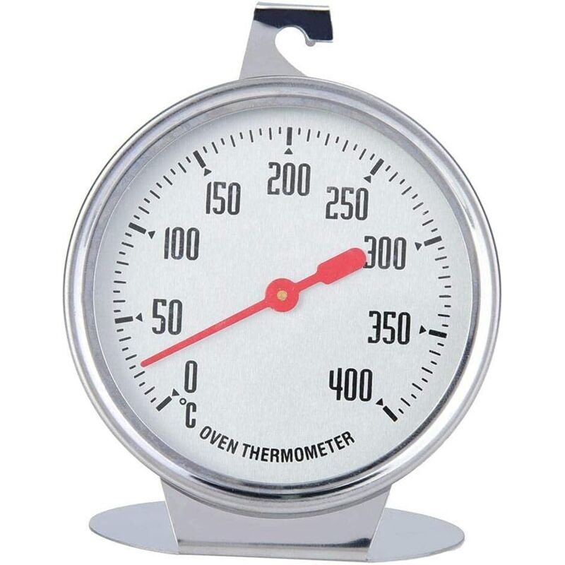 Edelstahl-Ofenthermometer, 400-Grad-Ofen-Kochthermometer zum Aufhängen oder Stehen im Ofen – Longziming