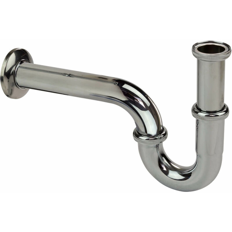 Stabilo-sanitaer - Edelstahl Röhrensiphon 1 1/4 Zoll x 32mm Plus 250mm Siphon