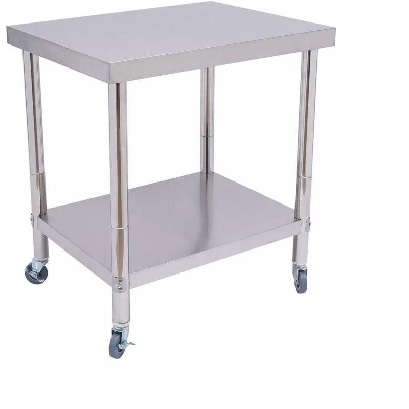 Edelstahltisch Gastro Tisch Küchentisch Edelstahl Arbeitstisch Aufkantung Küche Gastronomie Zubereitungstisch