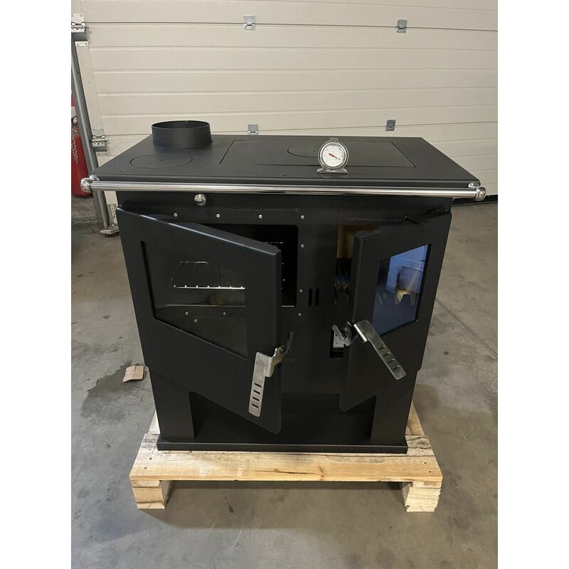 Verso - eek a+ Premium-Holzherd, Beistellherd cs plus inox - links - 7.7 kw