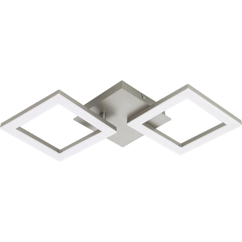 Eglo - led Deckenleuchte Huerta nickel matt 47 x 22,5 cm Deckenlampen & Kronleuchter
