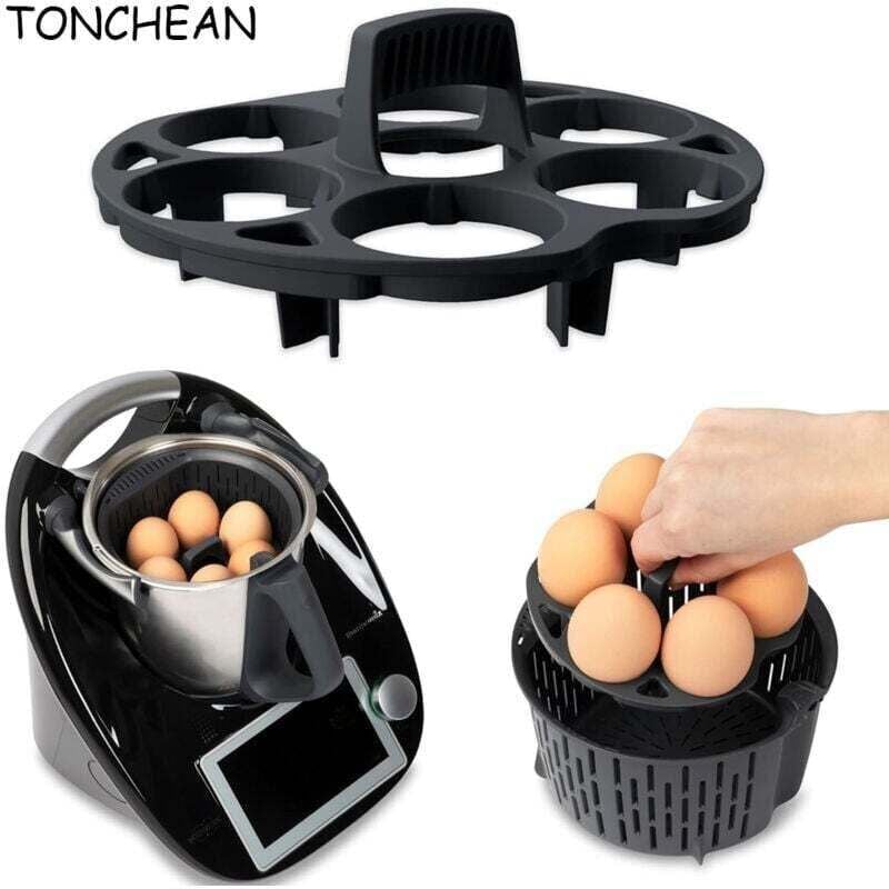 Eierhalter für Thermomix TM5, TM6, TM31 – Zubehör zum Eierkochen für den Thermomix-Garkorb. Spülmaschinenfest – Hochwertiger Eierhalter aus