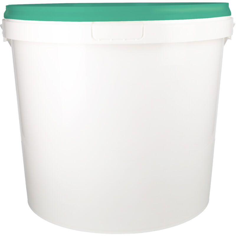 Fixedbyu - Eimer mit Deckel 10 l grün/weiß, (pp) lebensmittelecht luftdicht