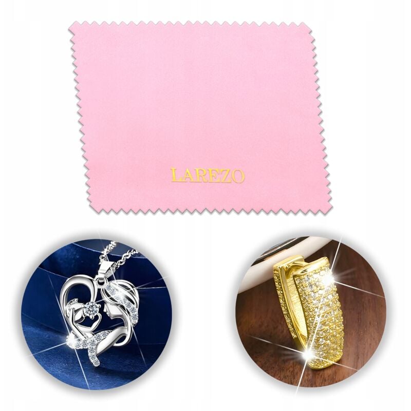 Ein Feines Tuch Zum Reinigen Und Polieren Von Silber- Und Goldschmuck