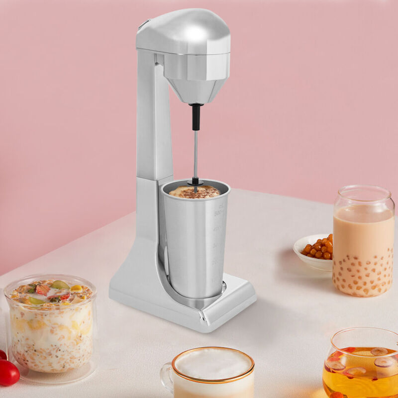 Ein-Kopf-Milchshake-Maschine Silberne Milchshake-Maschine Moderner Getränkemixer Leicht zu reinigen