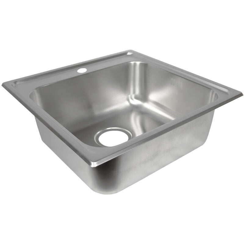 Stabilo-sanitaer - Einbauspüle 'Patryk' Eckig Küchenspüle Edelstahl Komplettset