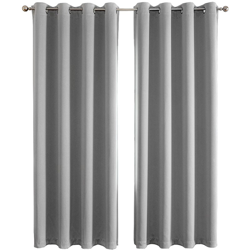 Eine Reihe von Gardinen, Blickdicht Vorhänge Kälteschutz Verdunkelung Gardinen Wohnzimmer, Schlafzimmer Blackout Curtains 140x240 cm(HöhexBreite),