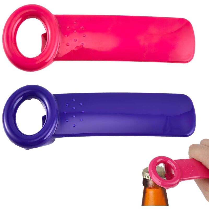 Einfacher und origineller Flaschenöffner, 2er-Set, geeignet für Menschen mit Arthritis, Flaschenöffner für Bierflaschen, geeignet für ältere