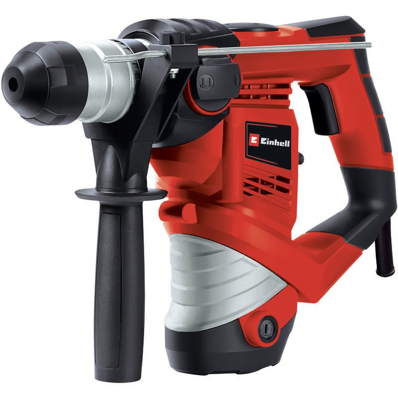 Einhell - Bohrhammer tc-rh 900 (900 Watt, Bohren, Hammerbohren, Meißeln mit Meißelfixierung, Überlastrutschkupplung, pneumatisches Schlagwerk,
