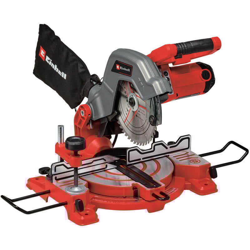 Einhell - Kapp-Gehrungssäge tc-ms 216 (1600 w, max. 60 mm x 120 mm Schnitttiefe/-breite, ø 216 mm Sägeblatt, neigbarer Sägekopf, Drehtisch mit