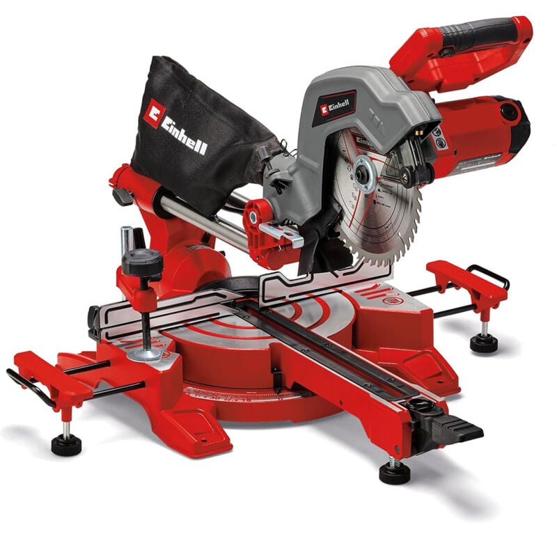 Einhell - Zug-Kapp-Gehrungssäge tc-sm 216 (1600 w, max. 65 mm x 305 mm Schnitttiefe/-breite, ø 216 mm Sägeblatt, Zugfunktion, Drehtisch mit