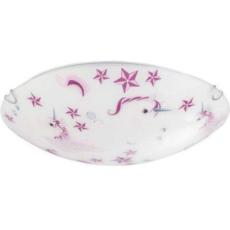 Einhorn Decken Leuchte Fernbedienung Kinder Zimmer Lampe dimmbar im Set inkl. rgb led Leuchtmittel