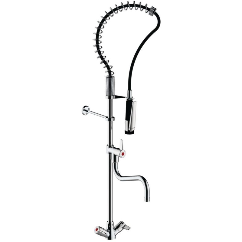 Einloch-Standrohrsäule mit Handbrause und Füllstutzen Presto 70820